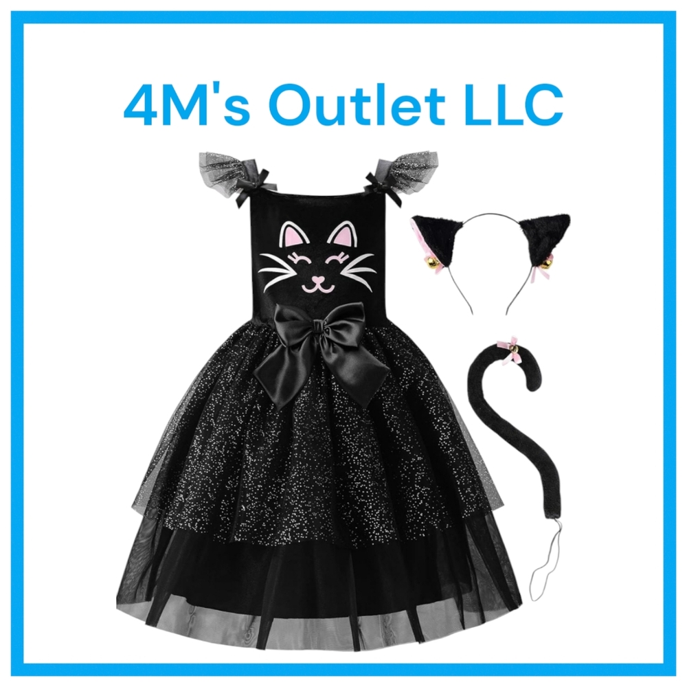 Black Cat Costume Girls